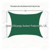Dark Green Oxford Cloth Triangular Sunshade Sail – Outdoor Rain & Sun Protection