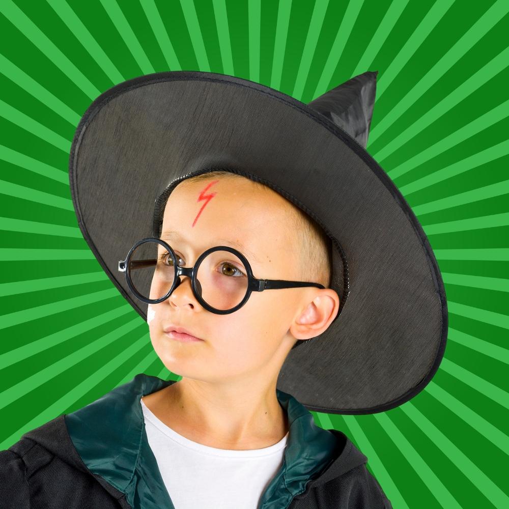Harry Potter costume, carnival ball, glasses, wand, 134-140, disguise, cape, 134-140