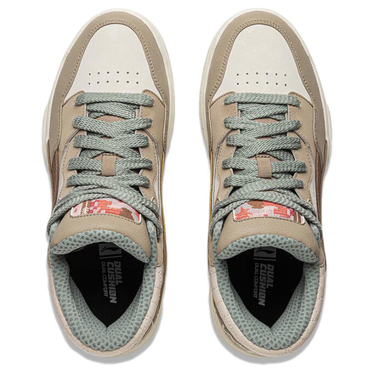 New LiNing VIVO MID Anti Slip Wear Resistant Mid Top Skateboard Shoes Men's Umber AGCU155-2