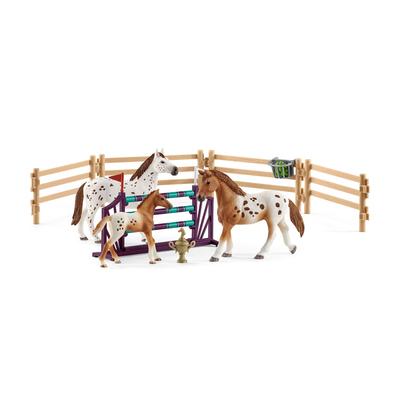 Schleich Horse Club Conjunto de Treino de Cavalo Appaloosa Figura 42433