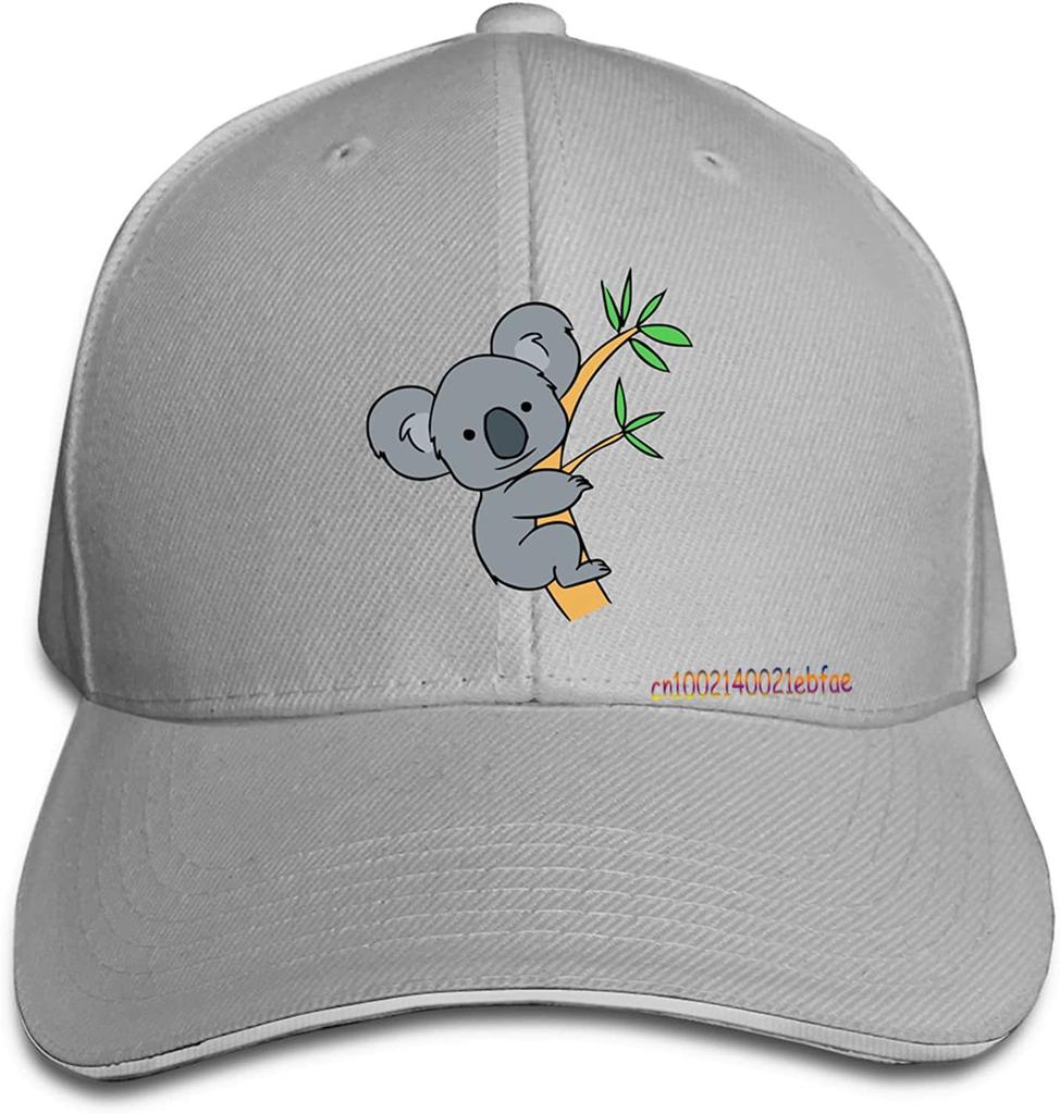 Koala Bear Baseball Hat Sandwich Cap Sun Hats Vintage Unisex Adjustable of Washable Trucker Caps