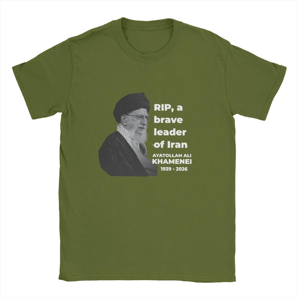 SSeyyed Ali KKhamenei T Shirts for Men Cotton Cool TShirts Round Neck Tee Shirt Short Sleeve Tops Printing