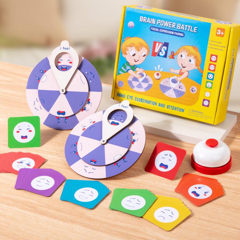 Toddler Brain-Teaser: Wooden Face-Changing Game for Early Education & Parent-Child Interaction