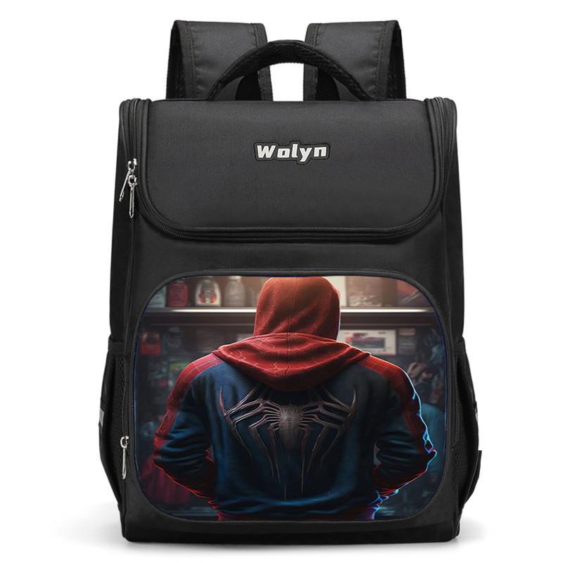 Lightweight Spiderman Girls Backpack With Large Storage For Use Educational