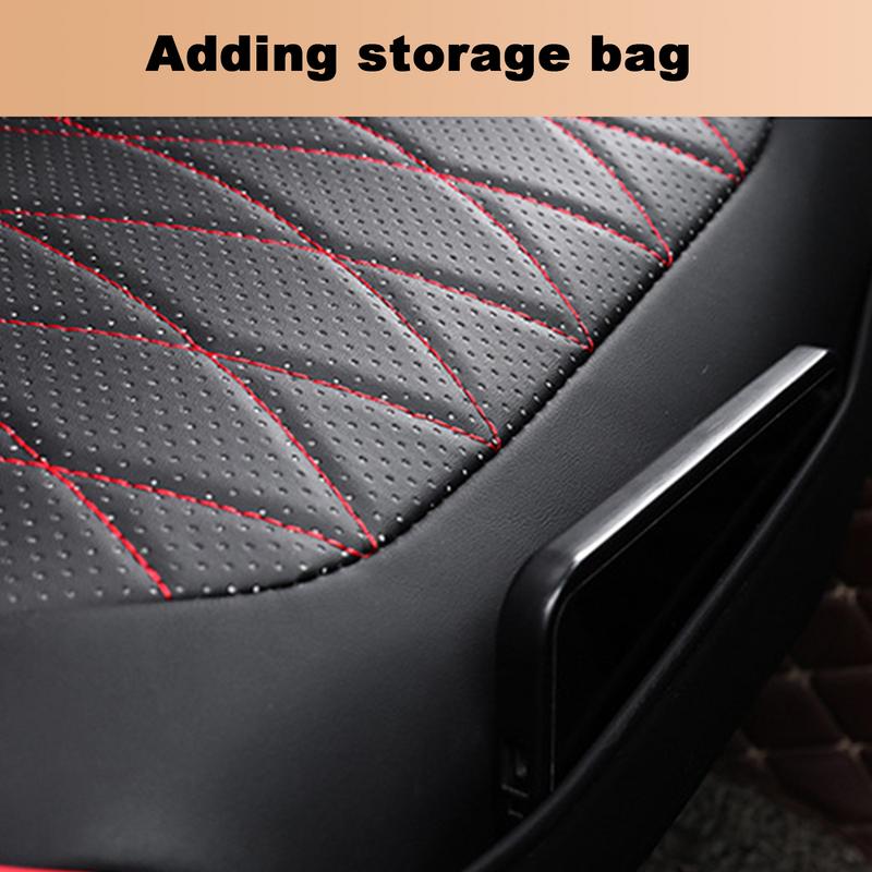 Breathable Car Seat Cushion Faux Leather Comfortable Breathable Car Seat Pad Car Driving Support Seat Anti-Slip Chair Cover