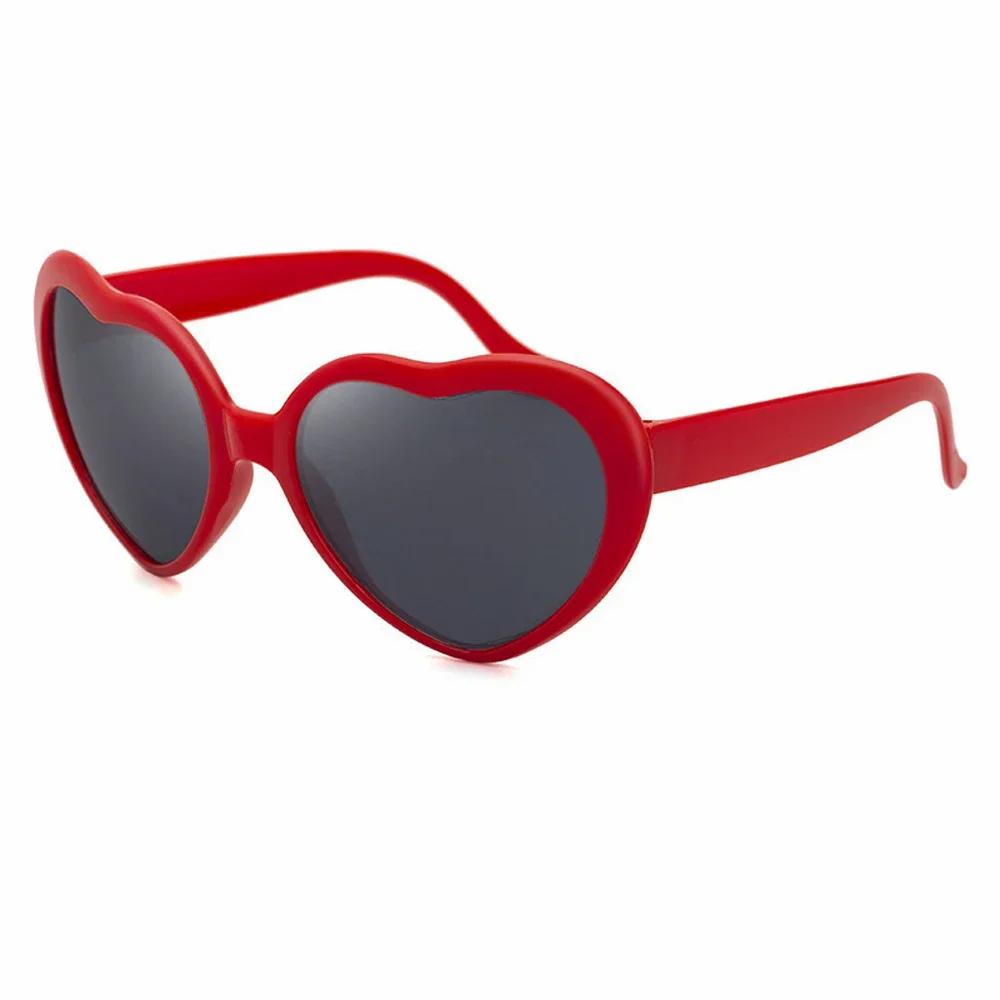 

Heart Shaped Love Effects Glasses Watch The Lights Change to Heart Shape At Night Diffraction Glasses Unisex Sun Glasses Gift As Picture