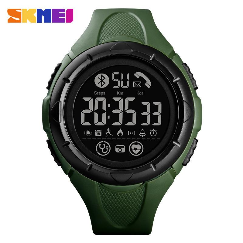 

Багатофункціональний вуличний студентський годинник зі світлом, розумний Bluetooth-годинник, моніторинг серцевого ритму, спортивний чоловічий годинник