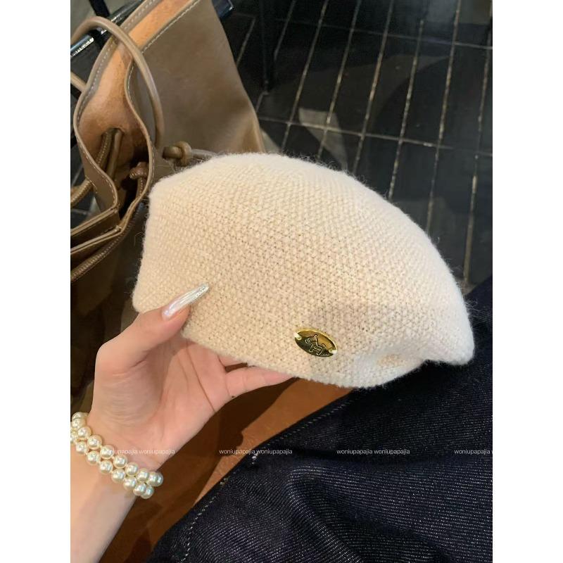 

Японский черный берет женский осенне-зимний меняющий лицо маленький универсальный большая голова шляпа художника женский стиль one size