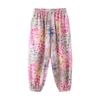 Kids' Lightweight Summer Joggers with Elastic Cuffs - Unisex Loose-Fit Casual Pajamas