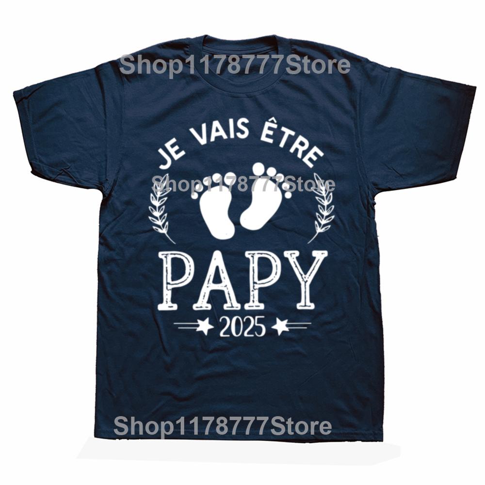 I Will Be A Grandpa In 2025 T Shirt Retro French Humor Future Grandfather Gift Mens Clothing Soft 100 Cotton EU Size Tshirts