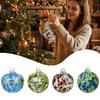 Colorful Holiday Tree Decorations Hand Blown Glass Ball Ornament, Christmas Hanging Decoration Decorative Spheres for Tree, Window, Patio, Garden,