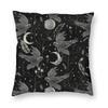 halloween witch crow square pillowcase decoration gothic mystery magic  cushion sofa car   kama casal