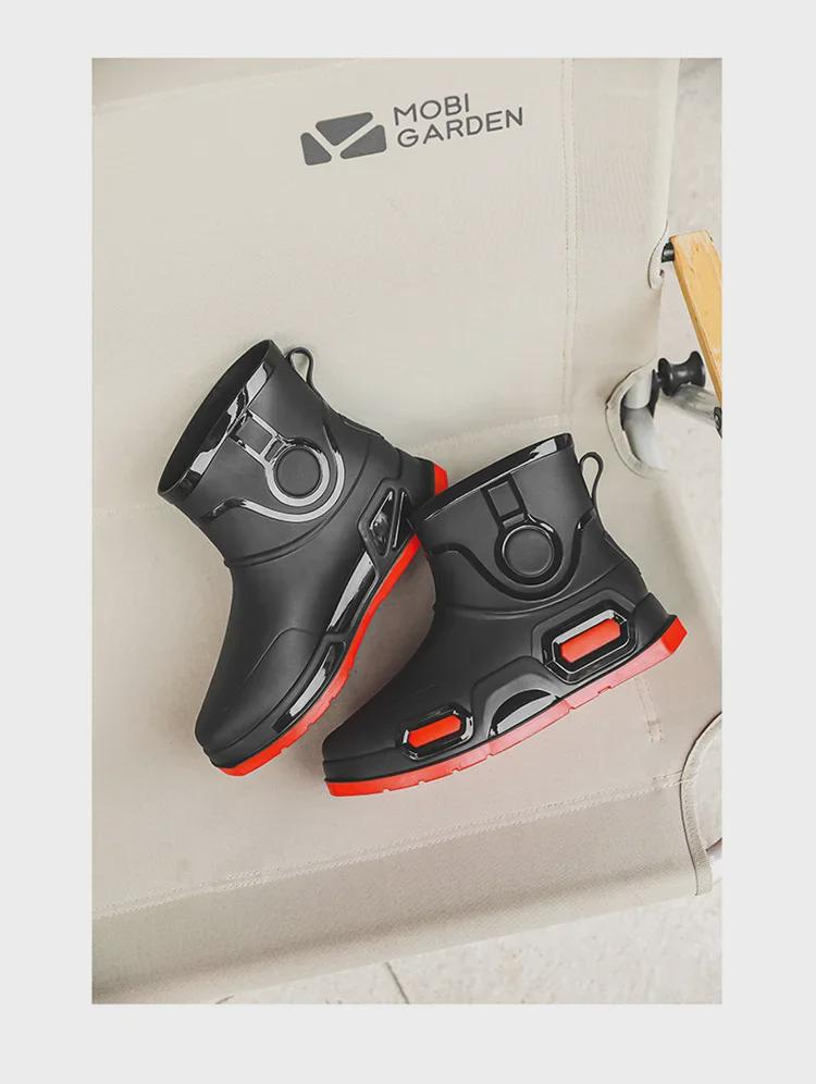 Stylish Waterproof Non-Slip Rain Boots for Men & Women - Perfect for Outdoor Activities Like Shopping, Fishing, Camping, and Sea-Hunting