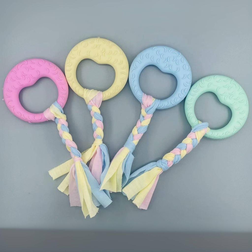 Durable TPR Teething Dog Toys for Golden Retrievers and Corgis - Bite-Resistant Cleaning Sticks and Balls