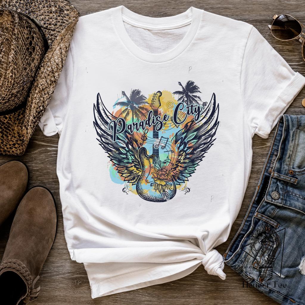 Harajuku Funny 90s Style Fashion T-shirt Casual Women's Nashville Shirt Pattern T-shirt Clothing Summer Short Sleeve Women's T-s