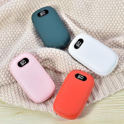 Hand Warmer Power Bank Portable USB Rechargeable Mini Hand Warmers with Digital Display 2 Temp Levels for Travel Outdoor Camping