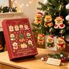 Acrylic Christmas Decorations Pomeranian Countdown, 24-Day Advent Calendar with 2D Holiday Surprise Gift Box Dog Ornaments, Tree Hanging Decor,