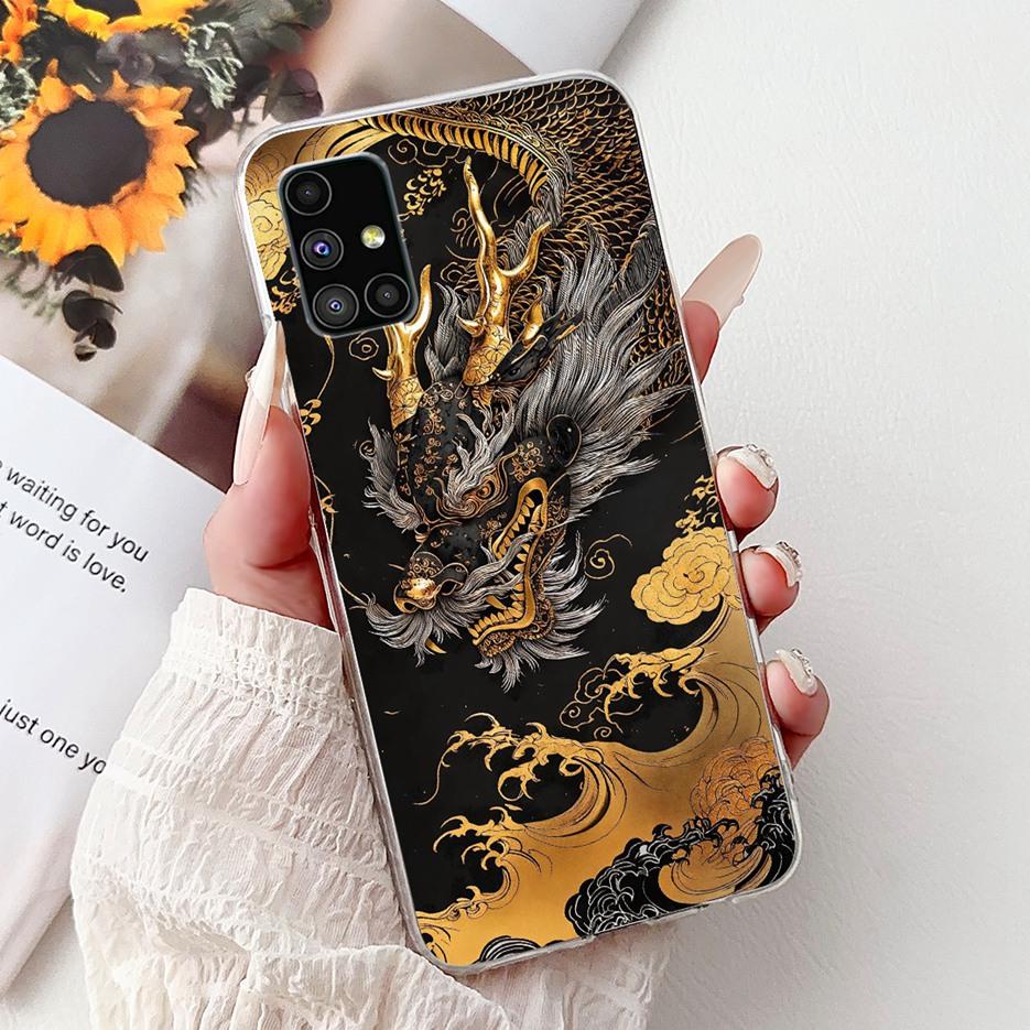For Samsung Galaxy M51 Case SM-M515F Colorful Flower Painted Cover Soft Silicone Phone Case For Samsung M51 M 51 GalaxyM51 Shell