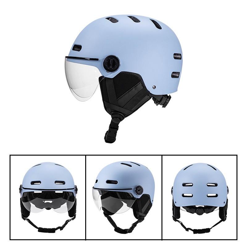 Unisex Cycling Helmet With Integrated Visor Bike Electric Scooter Riding EPS ABS Safety Half