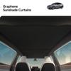 YZ For Tesla Model 3/Y/YL Highland Juniper 2026 Black Roof Graphene Honeycomb Sun Shades Sunshade Car Rear Front Sunroof Glass
