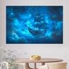 1 piece 2D background cloth 1. Halloween Carnival, mysterious pirate ship background cloth, dreamy party atmosphere