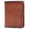Oil-wax Leather Men's Short Wallet Genuine Anti-magnetic Multi-card RFID Card Head Layered
