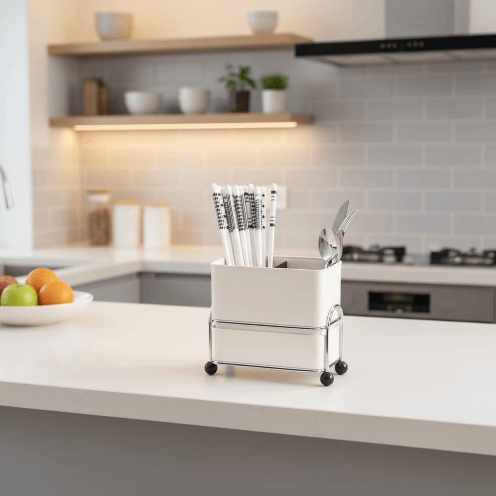 Large Capacity Chopsticks Organizer Multi-Functional Tableware Storage Rack Dish Drainer  Kitchen
