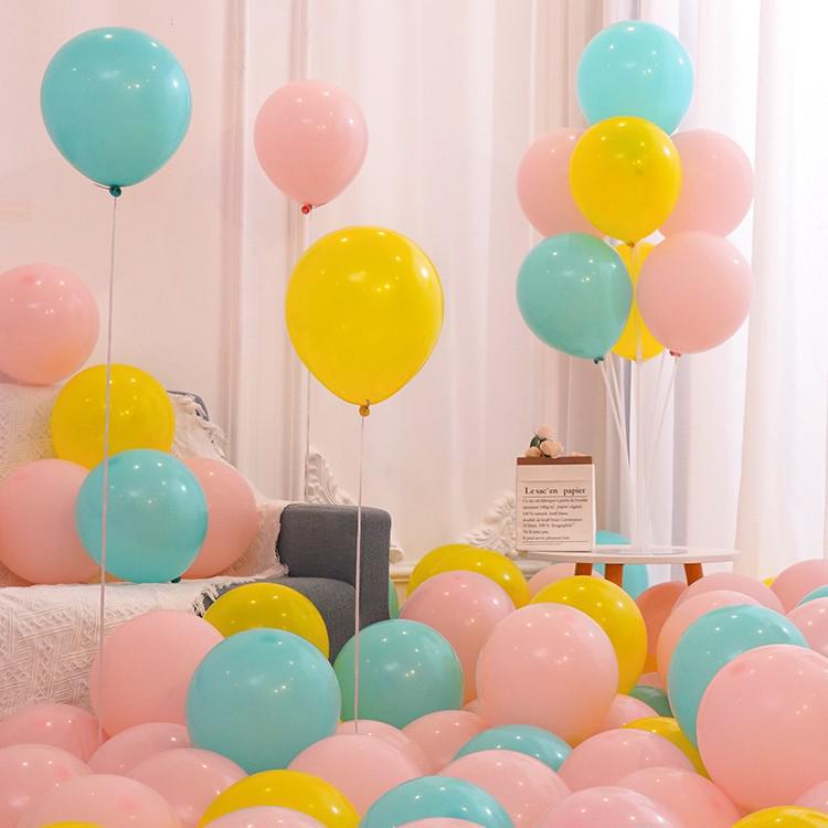 "Non-toxic Macaron Color Balloons - Multiple Colors for Event Decoration"