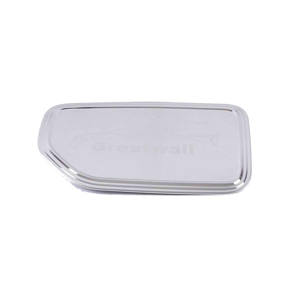 

Нержавеющая сталь черного цвета для GWM Great Wall Cannon GWM Poer Ute-2022, крышка топливного бака автомобиля, декоративная защитная наклейка для украшения серебряный