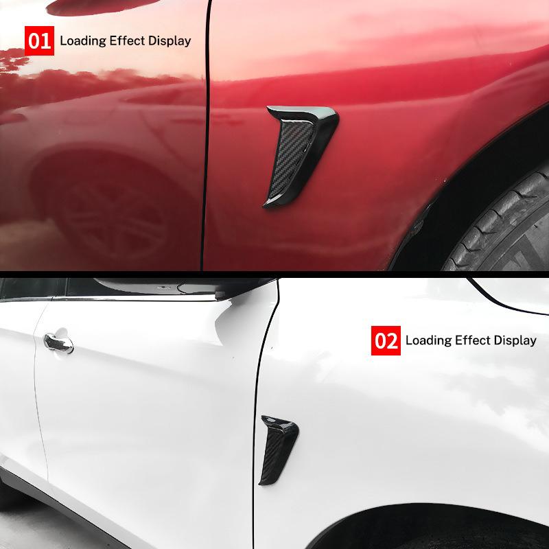 Auto Kotflügel Seitenlüftung Lufteinlass Loch Gitter Aufkleber Auto Zubehör Für Porsche 911 718 Taycan Panamera Cayenne Macan Cayman