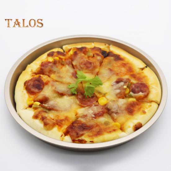 Pizza Pan Durable Easy Demould Evenly Heat Innovative Curling Edge Design Cake Mould for Household