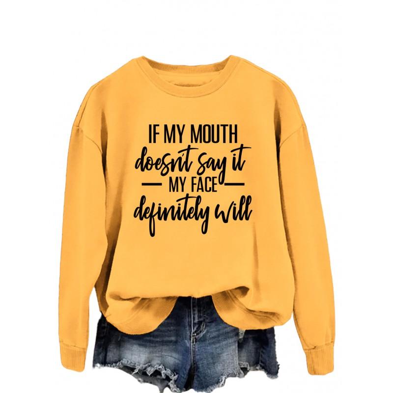 Oversized Womens Hoodie Loose Fit Cotton Blend Streetwear Long Sleeve Sweatshirt With Graphic Print