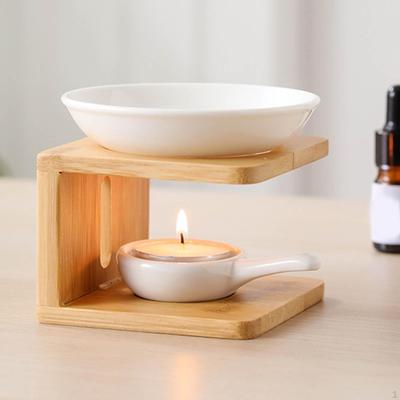 Diffusore di aromi per bruciatore di oli essenziali in ceramica, supporto per aromaterapia, cera per camera da letto