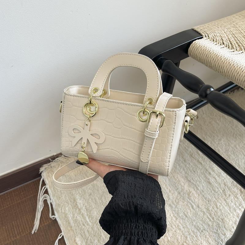 Advanced Crocodile Pattern Bag for Women 2026 New Fashionable Versatile Crossbody Bag Exquisite Handbag Small Carrying Bag белый