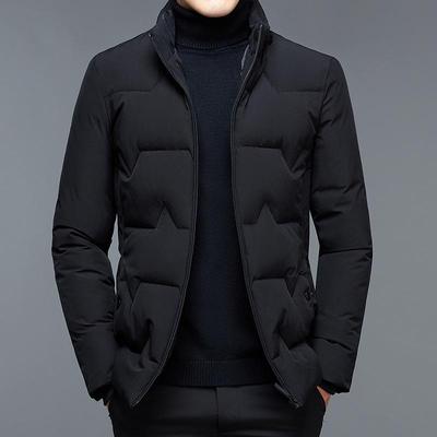 2025 Men's Winter Business Cotton Jacket - Thick, Warm, and Padded for Middle-aged and Young Men, Perfect for Dad's Outerwear.