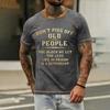 Men's Casual Loose Fit Short Sleeve T-Shirt with Printed Text Graphic Crew Neck Comfortable Summer Top