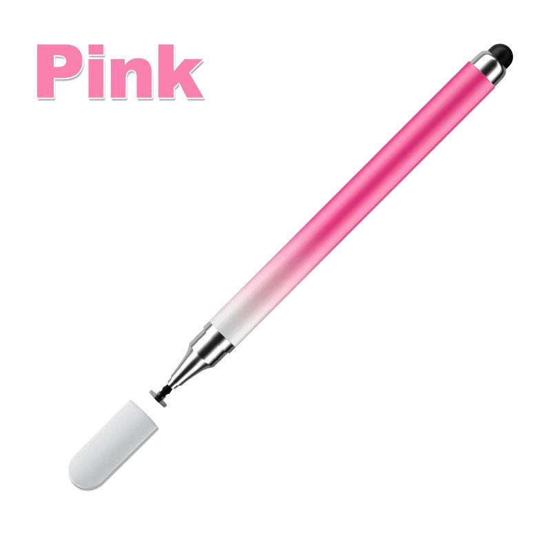

Универсальный стилус для Android IOS Рисование Емкостный экран Сенсорный стилус для Xiaomi Samsung 2 в 1 Высокочувствительный стилус для планшета розовый