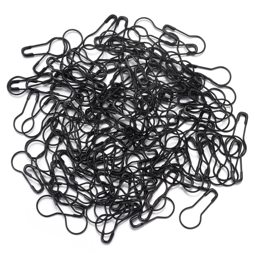 200Pcs Colorful Safety Pins Metal Gourd Pear Shape Locking Knitting Marker Tag Pins For Crafts Garment Brooch Sewing Pins Tools