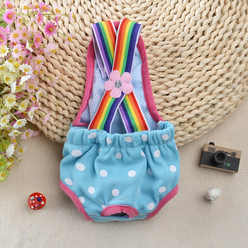 Dot Denim Dog Female Shorts Pants for Small Medium Dogs Chihuahua Pinscher Physiological Panties mascotas Underwear Accessories