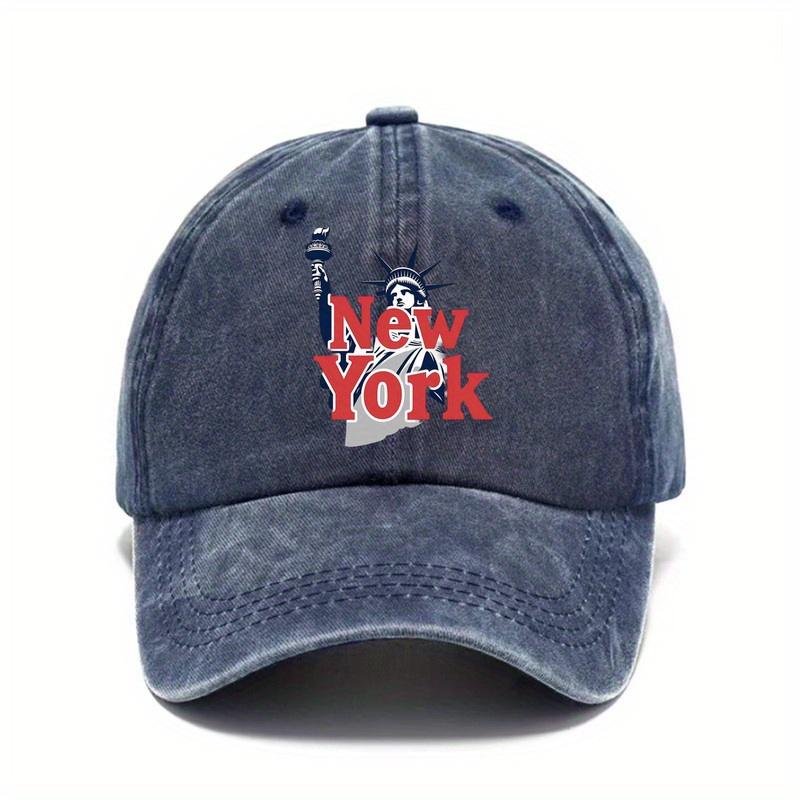 Statue of Liberty New York Graphic Baseball Cap Vintage Washed Cotton Unisex Casual Sun Protection