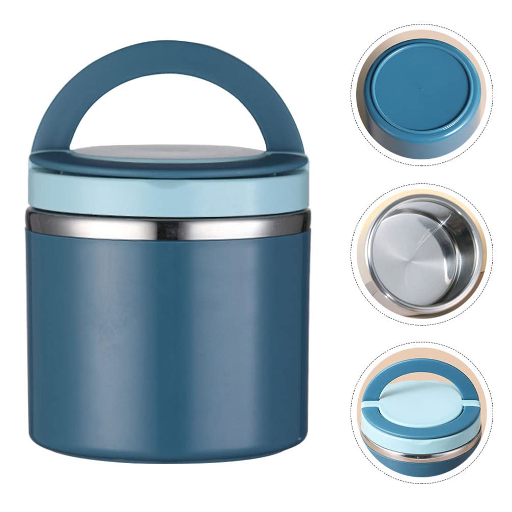 NUOLUX Soup Cup, Insulated Lunch Jar, Large Capacity (1000ml), Stylish and Cute, Airtight, Stainless Steel, Leak-Proof, Lightweight, Compact,