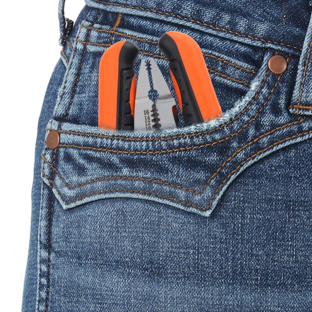 Alloy Steel Electrician Crimpe Pliers Foldable Wire Stripping Tool Comfortable Pincers Hand Tools