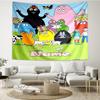 Custom Name Barbapapa Print Tapestry, Backdrop, Easy Setup, Ideal for Bedroom, Office & Living Room, with Aesthetic Wall Hanging Decor.