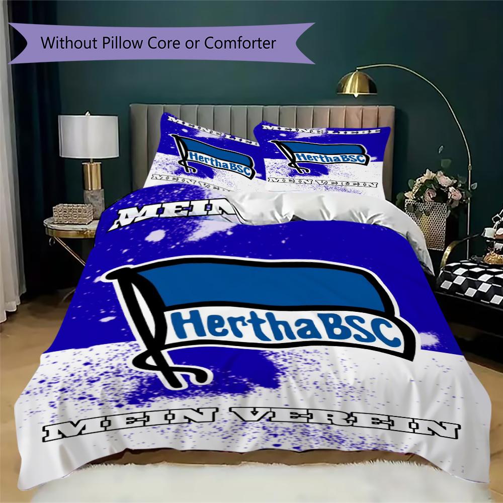 Set Copripiumino Trapuntato con Motivo Hertha BSC Copripiumino Federa Decorazione per la Casa Regalo di Compleanno (1 * copripiumino + 2 * federe senza imbottitura)39