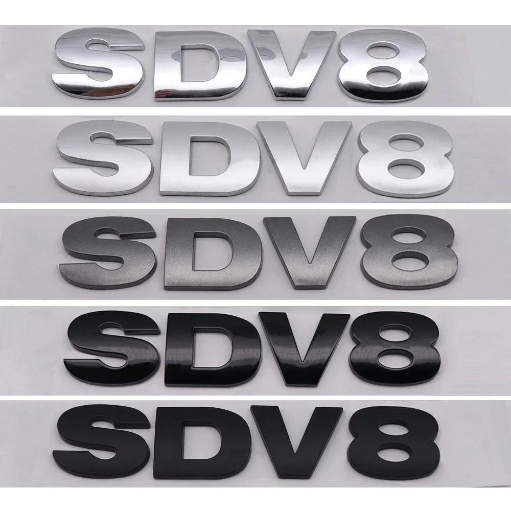 3D ABS Chrom Schwarz Buchstaben SDV6 SDV8 TDV6 TDV8 Logo Auto Heckklappe Emblem Abzeichen Aufkleber für Range Rover Sport Zubehör