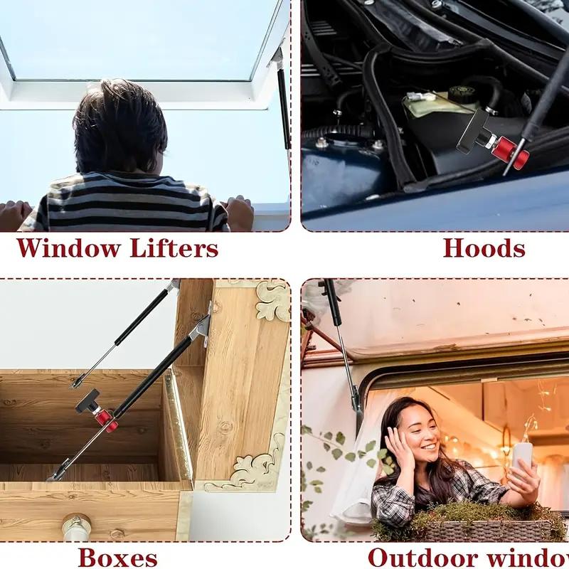 Car Hood Support Rod Engine Lifting Support Rod Clamp Hood Support Rod Fixing Clip Fixer Anti-slip Anti-clip Water Stop Tool
