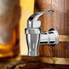 2Pcs Faucets Silver Beverage Dispensers Spigots Push Style Replacement Faucets Flow Control Lever Handle for Glass/Plastic Pitchers Jars Ideal