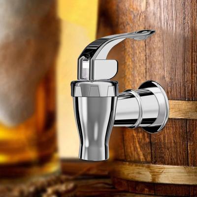 2-teilige Wasserhähne, silberne Getränkespender, Zapfen, Push-Stil, Ersatzhähne, Durchflusskontrollhebelgriff für Glas-/Kunststoffkrüge, Gläser, ideal