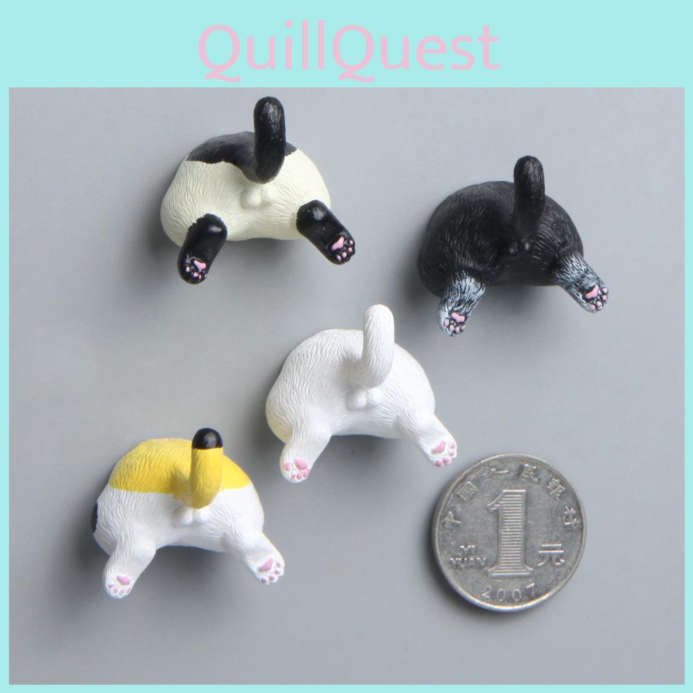 Creative Cat Butt Resin Refrigerator Magnets Sculpture For Gift And Home Decor