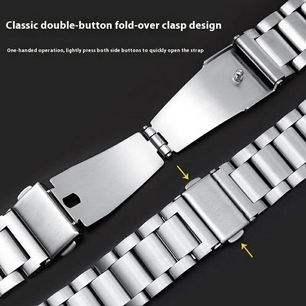 Watch Band for Xiaomi Smart Band 10/9/8 Titanium Alloy 3-Bead Wrist Strap